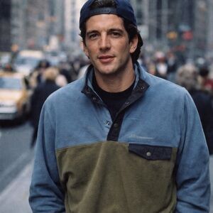 Eddie Bauer Polar Fleece Snap Mockneck NWT Mens Medium JFK Jr. Style 90s